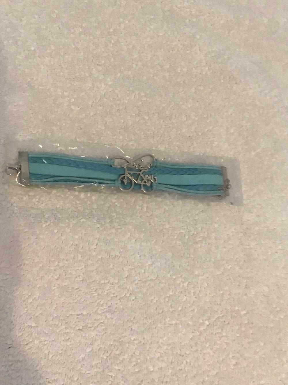 Blue Multi-Strand Bicycle Charm Bracelet - Women Accessories